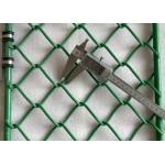 10 Years Use Green Color PVC Coated Chain Link Helideck Safety Net For Perimeter for sale