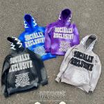 500Gsm Applique Embroidery Hoodie Streetwear Oversized Hoodie Windproof for sale