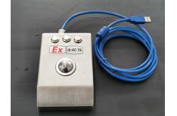 China Desktop Explosion Proof Trackball Mouse 3 Keys Ex IbIIC T6 Protection Level supplier