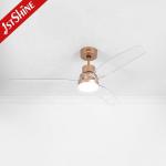 1stshine Bedroom LED Ceiling Fan with Light and Remote 15cm Suspender Length OEM