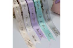 China Printing Bouquet Flower Polyester Grosgrain Ribbon Cake Handmade DIY Satin Ribbon supplier
