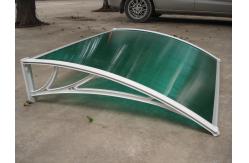 China 1000mm Plastic Bracket Clear Solid Polycarbonate Window Awning Anti UV Protection supplier