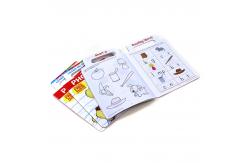 China Soft Cover Saddle Stitching Custom CMYK Childrens Handle Workbook Printing supplier