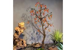 China Garden Bonsai Artificial Persimmon Tree Retro Style Landing Fruit Plant supplier