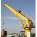 25t 20m Marine Cranes Stiff Boom With Rolled Steel Pedestal for sale