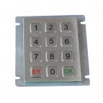 IP65 RS232 explosion proof stainless steel numeric keypad for gas machine