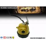 LED Two Charging Way IP68 Miners Cap Lamp with Warning Light , 28000lux Superbright