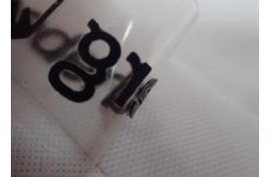China Screen Print High Density Flexible Heat Transfer Labels With Custom Name Logo supplier
