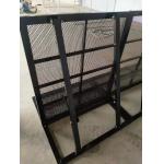 1.2M Aluminum Crowd Control Barricades Black Silvery Mojo Crowd Control Fence