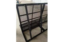 China 1.2M Aluminum Crowd Control Barricades Black Silvery Mojo Crowd Control Fence supplier