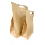 Food-Grade Kraft Paper Window Bag with Transparent PVC/PE Film Window and Moisture-Proof Oxygen Barrier for Coffee and Baked Goods for sale