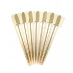15cm bulk Green Bamboo Paddle Picks Sticks For Food for sale