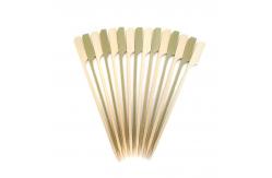 China 15cm bulk Green Bamboo Paddle Picks Sticks For Food supplier