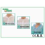 Knitted Collar Protective Disposable Lab Coats Small Splash Proof With Snaps Closure