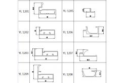 China G Shape Long Handle Rack 6063 Aluminum Kitchen Profile supplier
