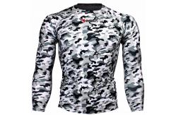 China MMA Sports Custom Swim Rash Guards  Digital Sublimation Printing Classical Collar supplier