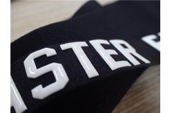 China Washable Custom Rubber Logo Patches  , Sew - On Silicone Badge For Hat supplier