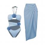 Colorful Three Bikini Set with High Elasticity for Womens Summer Swimwear for sale