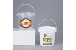 China Food Grade Beverage Plastic Candy Buckets Halloween Container with Lids and Handles supplier