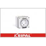 IP66 50HZ Including Earth Weatherproof Switch Socket 250v 3P 20A Transparent Hingfed Flap Cover for sale