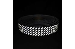 China Eco-friendly Webbing With Reflective Pattern Heat Transfered On supplier