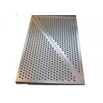 3mm SS Round Hole Perforated Metal Panels For Wall Panelling With Floding Edge for sale