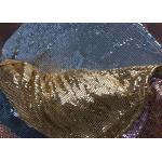 Elegant Sequin Mesh Fabric , Aluminum Flakes Connection Metal Mesh Fabric for sale