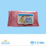 Nonwoven 100% Cotton Customized Disposable Wet Wipes For Baby for sale