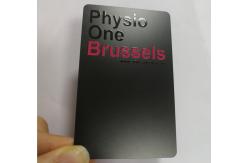 China Gloss Uv PVC Business Cards Matte Black Silkscreen Printing supplier