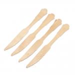 200mm Disposable Wooden Vintage Style Utensils Biodegradable Knife Bulk for sale