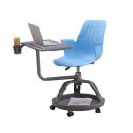 ABS Plastic Training Room Tables And Chairs H680*W450*D400mm With Writing Pad