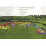 Race Wipeout Course Inflatable Tunnel , Rental 5k Inflatable Obstacle Course
