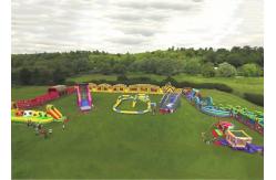 China Race Wipeout Course Inflatable Tunnel , Rental 5k Inflatable Obstacle Course supplier