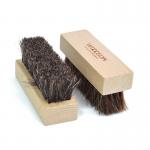 Shoe Cleaning Accessories Wooden Horsehair Shoe Brush For Polishing for sale