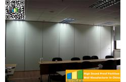 China Sliding Ultrahigh Soundproof Folding Movable Wall Panels For High Exhibition Hall Dividers supplier
