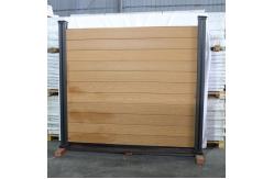 China Easy Installation WPC Fence Panels Composite Wood Privacy Garden Aluminum Post supplier