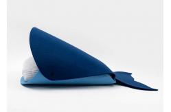 China Handwash Folding Blue Shark Stocked Felt Cat Bed supplier