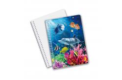 China Good Quality Personalized 3D lenticular PET material Promotion Gift Spiral 3D Printing Notebook supplier