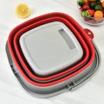 10L Portable Plastic Collapsible Cleaning Bucket With Handle Space Saving