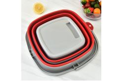 China 10L Portable Plastic Collapsible Cleaning Bucket With Handle Space Saving supplier