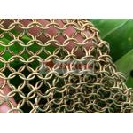 1.0x8mm Ring Chainmail Curtain Brass Material Metal In Sound Stage for sale