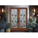Easy Fingertip Opening Tempered Sliding Glass Door Surface 25.4 Mm Thickness Natural Light for sale