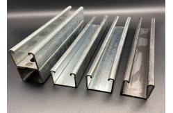 China Galvanized Metal 1-5/8 Slotted Plain Unistrut Channel Rail supplier