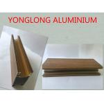 T5 T6 Clear Texture Wardrobe Aluminium Profile Wood Finish Flexible Antirust for sale