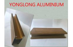 China T5 T6 Clear Texture Wardrobe Aluminium Profile Wood Finish Flexible Antirust supplier