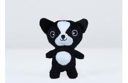 China Collie Small Stuffed Dogs Black / White Soft Plush Material With OEM Service supplier