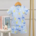 Breathable Silk Summer Pyjama Sets Home Clothes 100cm Height 58cm Bust For 3 Years for sale