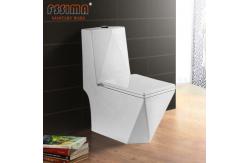 China Floor Mounted Conjoined Toilet Concealed cistern Diamond Shaped single Piece supplier