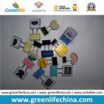 olorful Rectangle Plastic Sheet W/Custom Logo Office Binder Clips