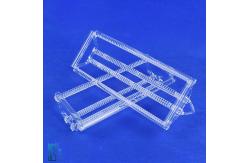China High Purity Fused Quartz Glass Boat Wafer Carrier 100MM For Furnace Customized supplier